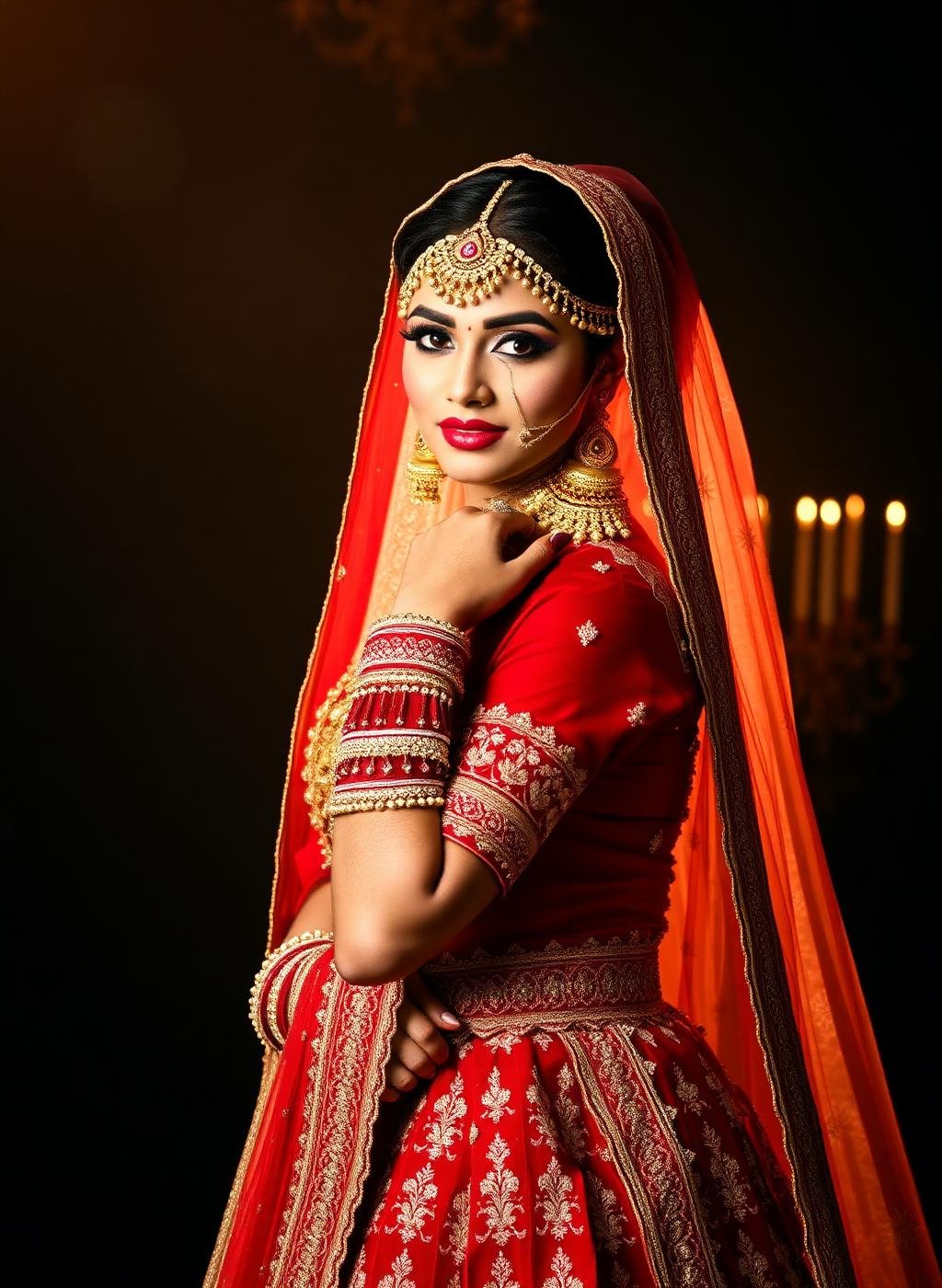 Bridal transformation at Juggun Beauty Salon